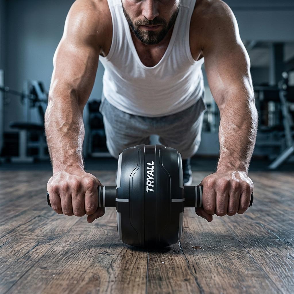 Pro-Grip Ultra-Wide Ab Roller Wheel - Auto Rebound Core Trainer