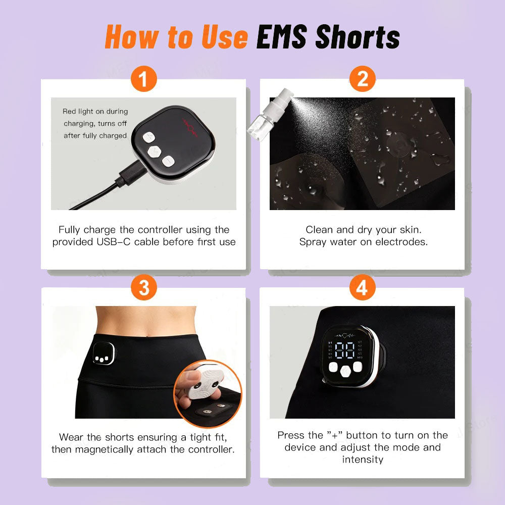 Smart EMS Hip Trainer Shorts - Booty Sculpting Gear