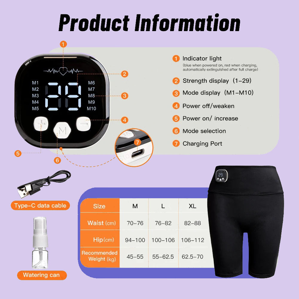 Smart EMS Hip Trainer Shorts - Booty Sculpting Gear