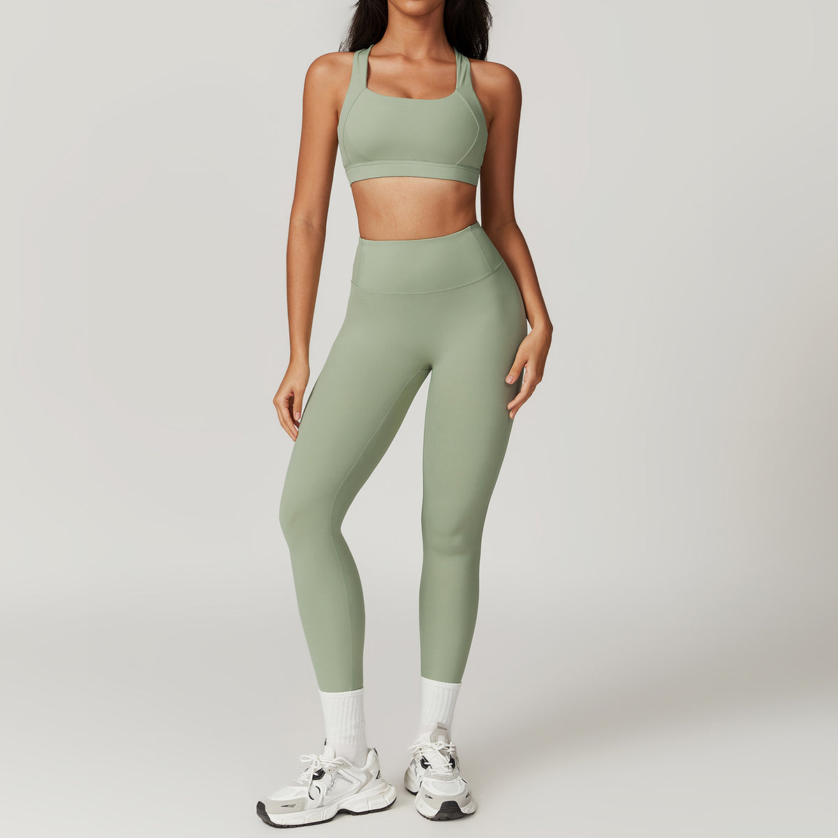 Pro-Sculpt Ribbed Seamless Fitness Set - 2 Piece Yoga Kit