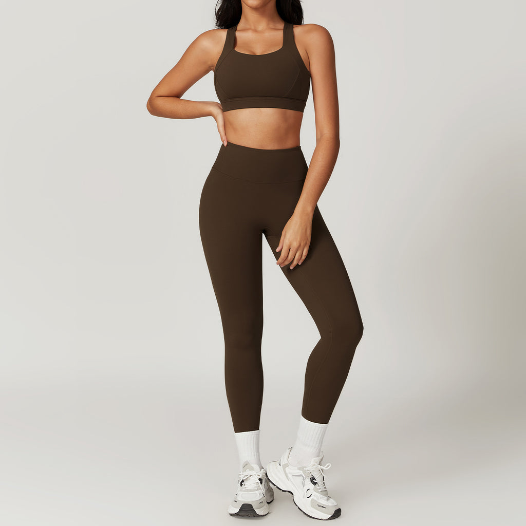 Pro-Sculpt Ribbed Seamless Fitness Set - 2 Piece Yoga Kit