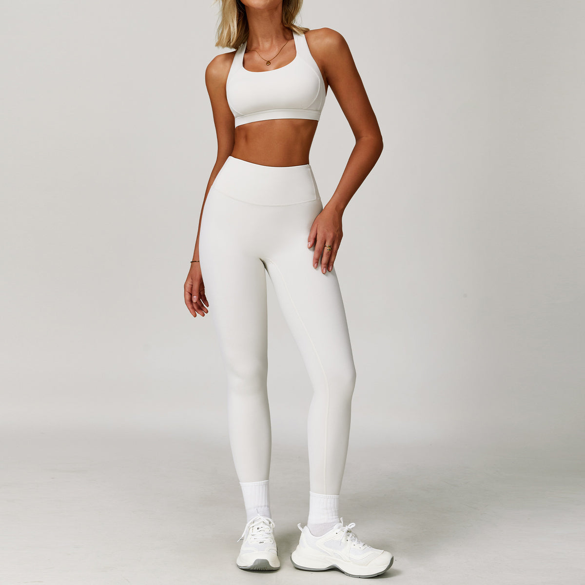 Pro-Sculpt Ribbed Seamless Fitness Set - 2 Piece Yoga Kit