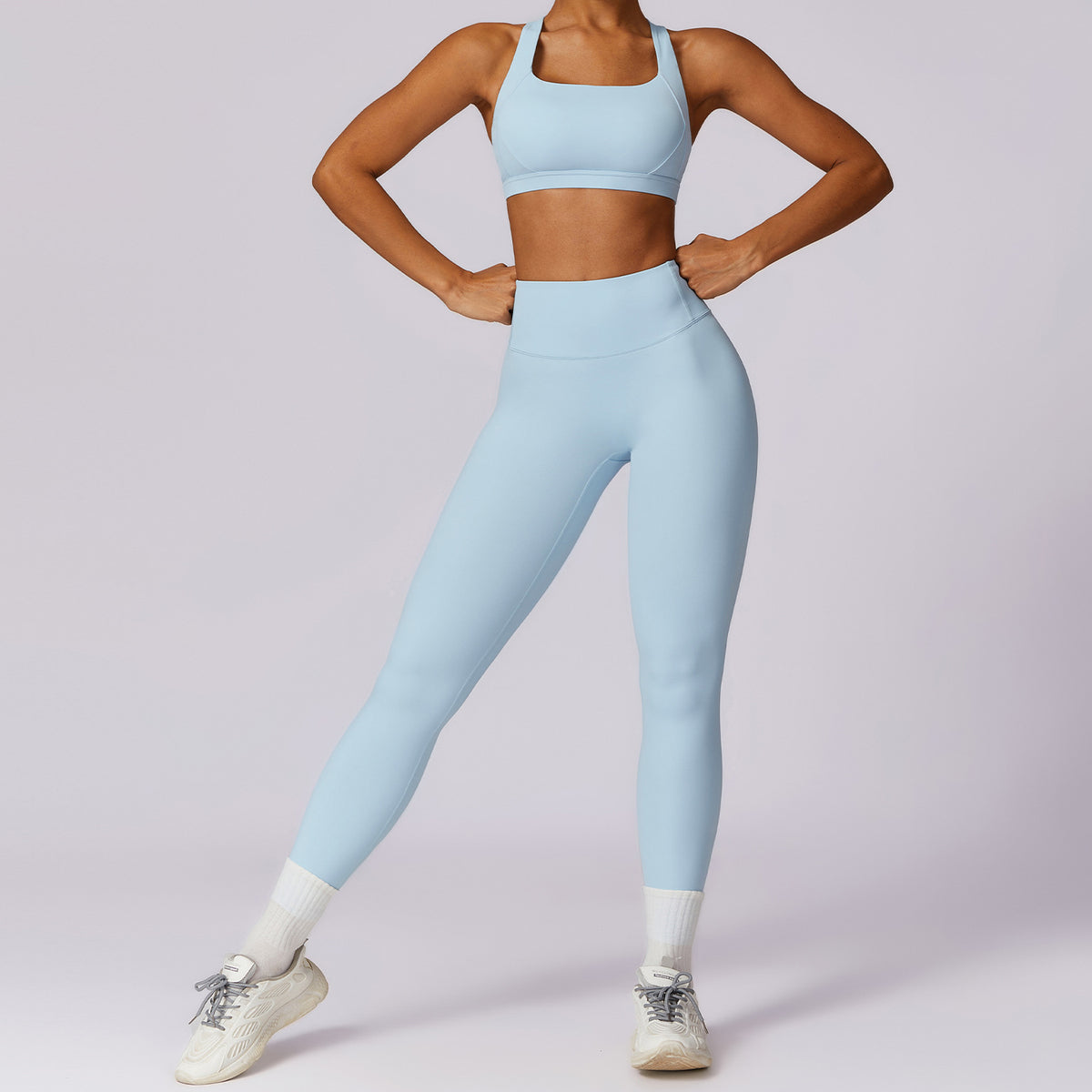 Pro-Sculpt Ribbed Seamless Fitness Set - 2 Piece Yoga Kit