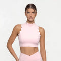 Aesthetic Scalloped Seamless Fitness Set - 2 Piece Yoga Kit