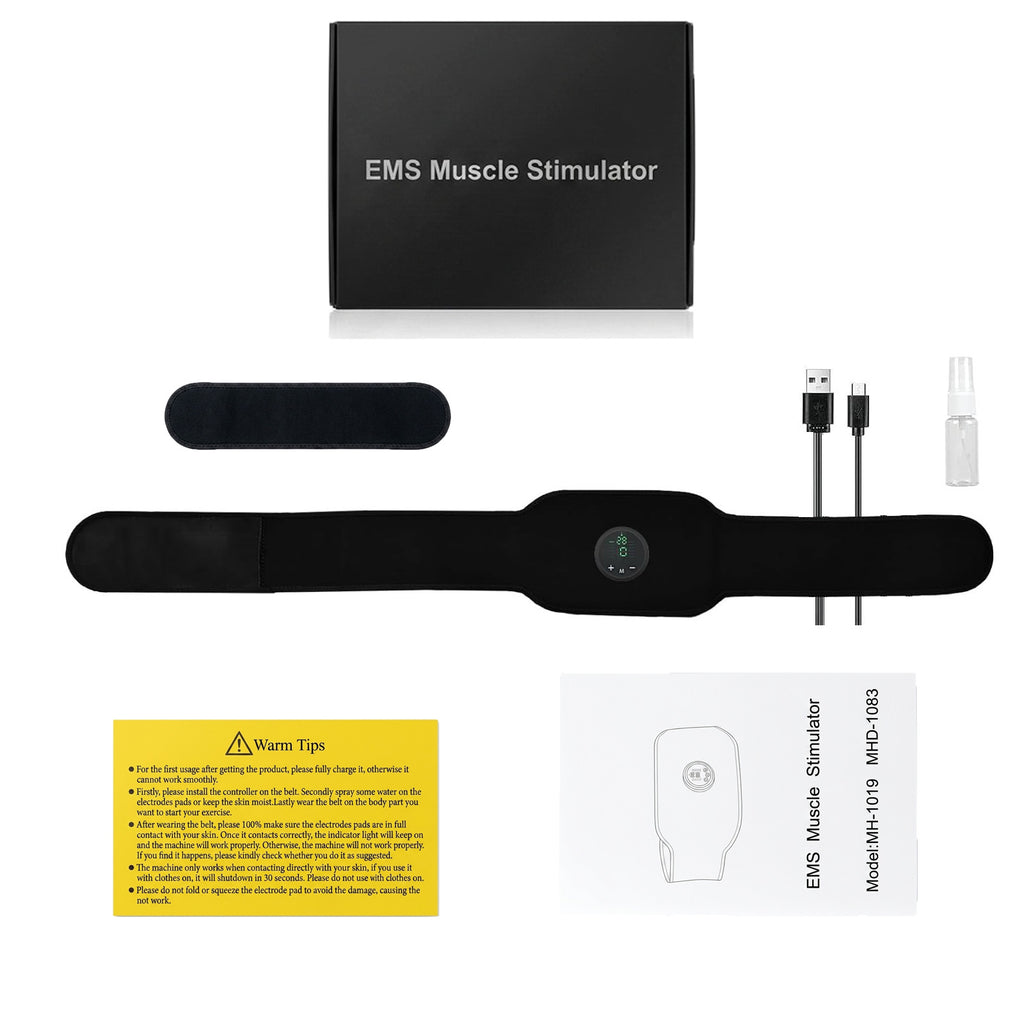 Ultimate 3-in-1 EMS Muscle Stimulator Kit - No-Gel Abs Belt