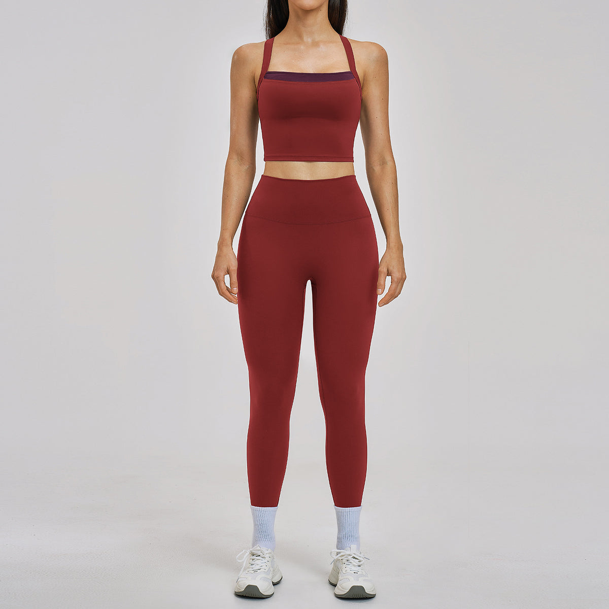 Pro-Flex Seamless Fitness Set - 2 Piece Ribbed Yoga Kit