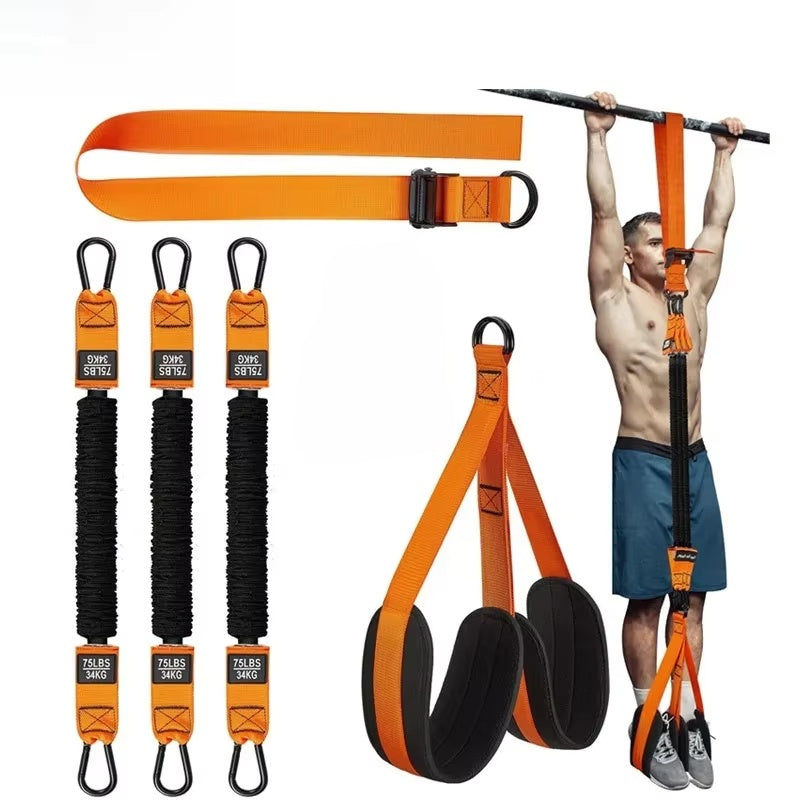 Pro Pull-Up Assistance Band System - Adjustable Bar Trainer