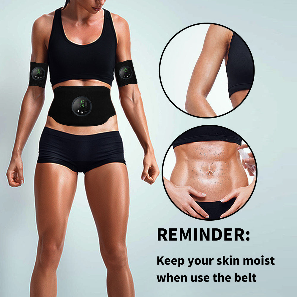 Ultimate 3-in-1 EMS Muscle Stimulator Kit - No-Gel Abs Belt