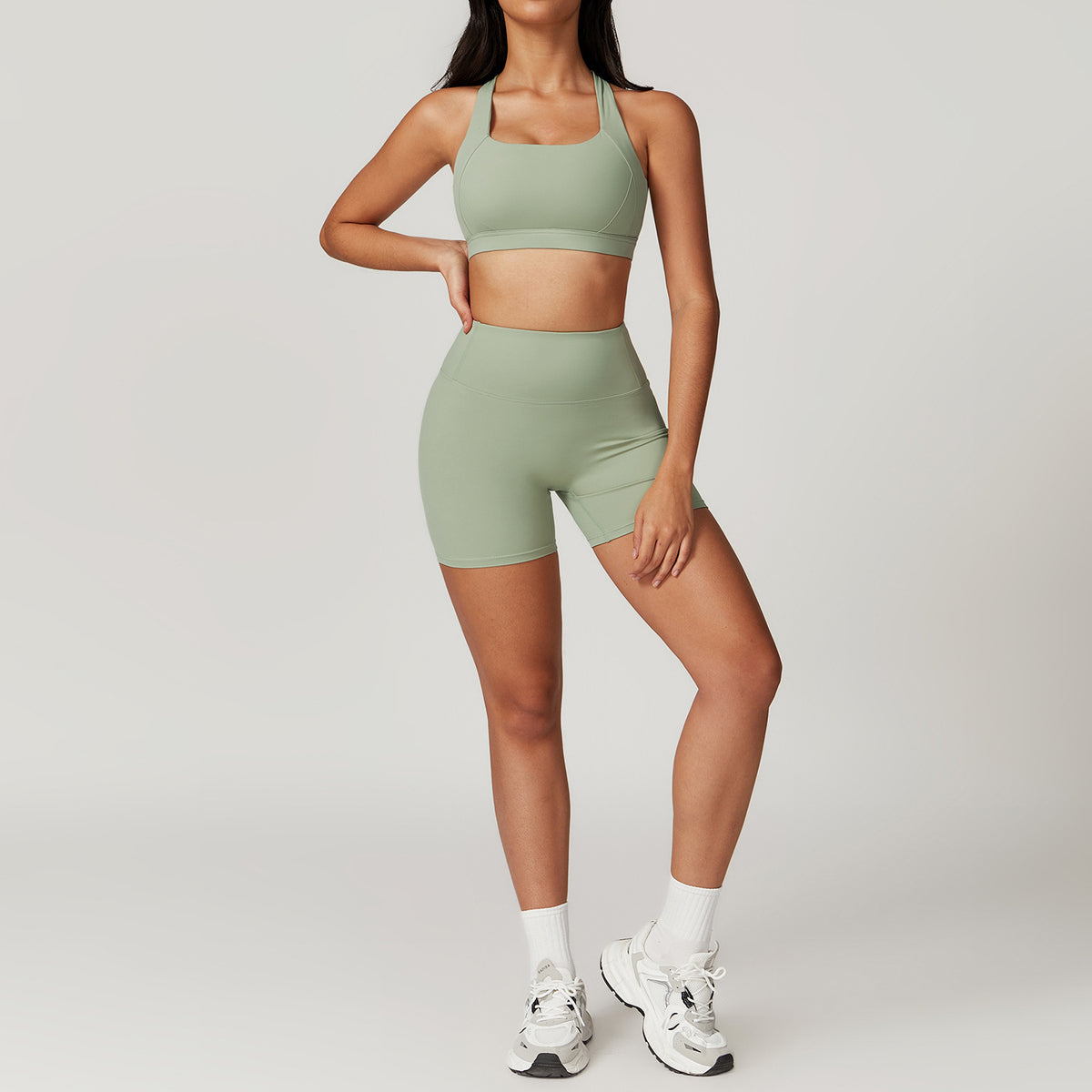 Pro-Sculpt Ribbed Seamless Fitness Set - 2 Piece Yoga Kit