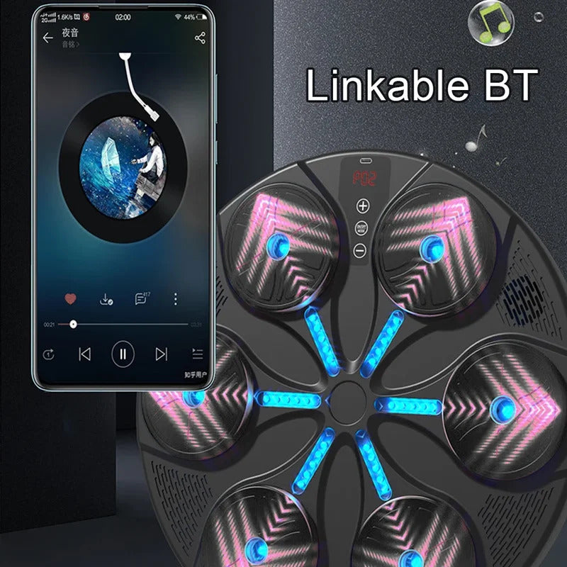 Smart Music Boxing Machine - Bluetooth Wall Mounted Target