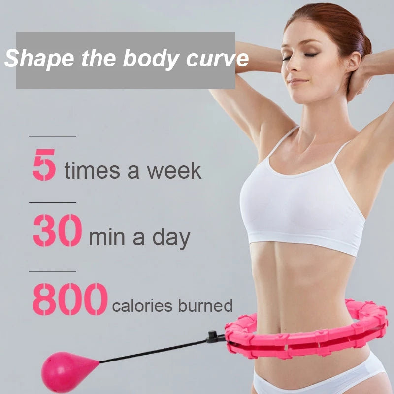 Smart Weighted Hula Hoop - Non-Drop Adjustable Fitness Ring