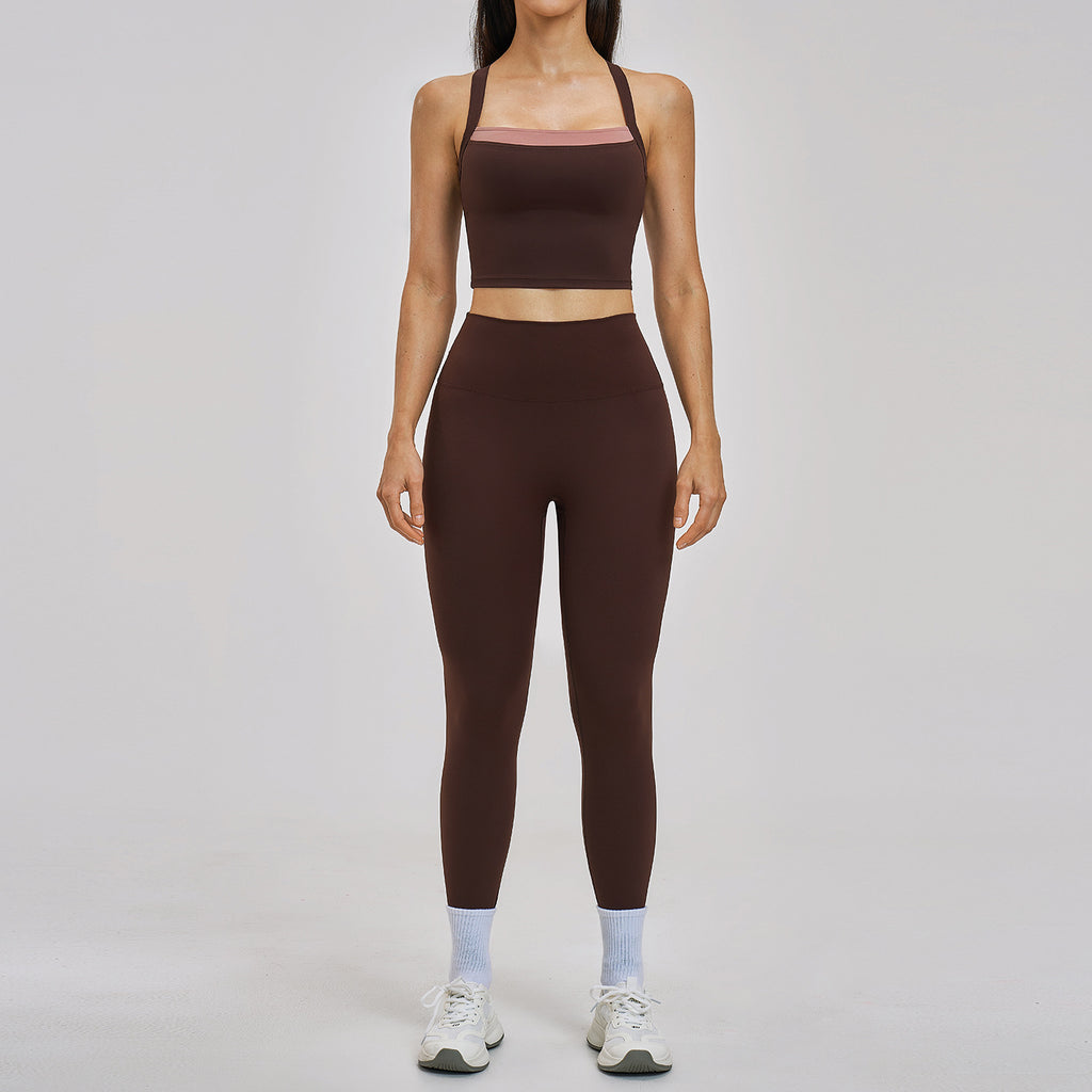 Pro-Flex Seamless Fitness Set - 2 Piece Ribbed Yoga Kit