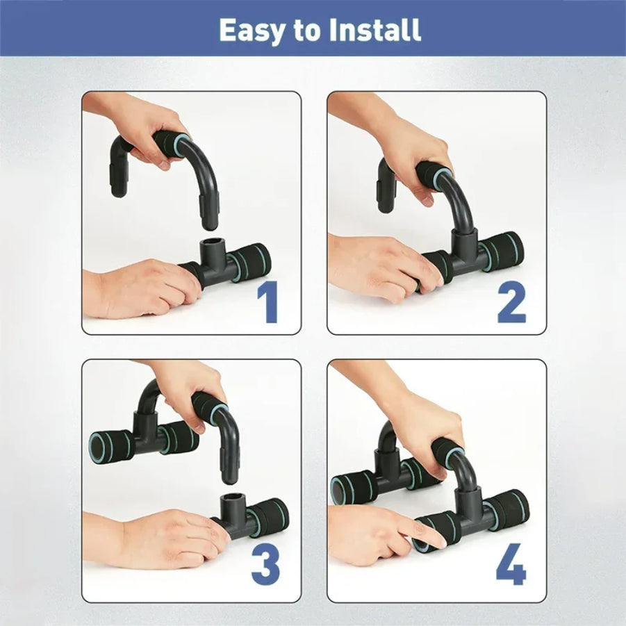 Pro-Grip Ergonomic Push-Up Bars - Wrist Protection Stands