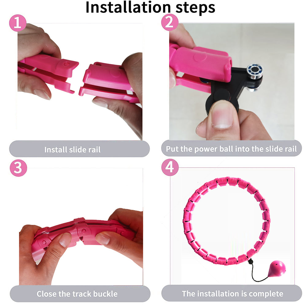 Smart Weighted Hula Hoop - Non-Drop Adjustable Fitness Ring