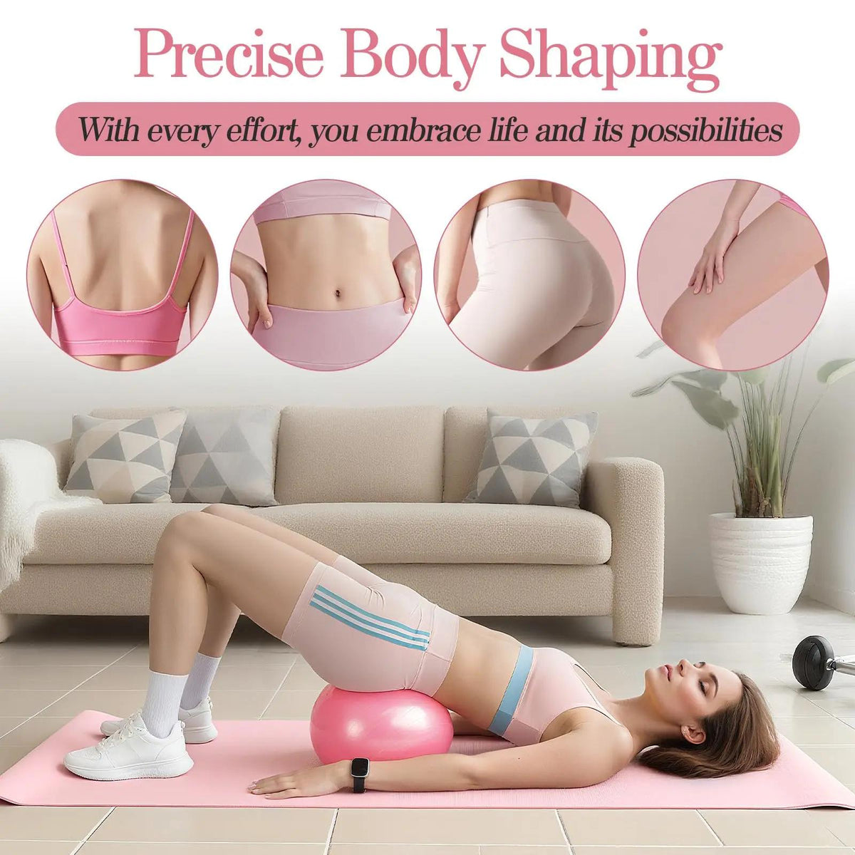 Ultimate 5-in-1 Pilates & Yoga Toning Kit - Home Gym Ring & Ball