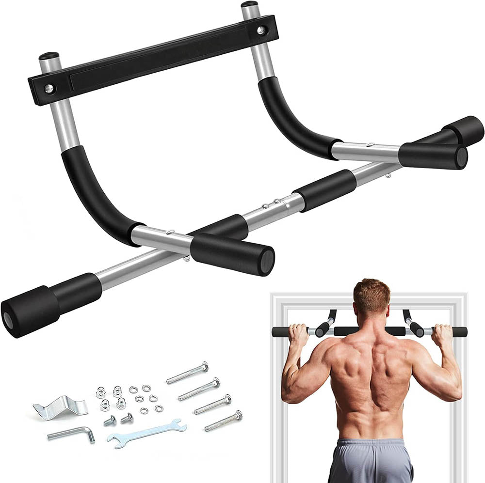 Multi-Grip Doorway Pull-Up Bar - No-Drill Chin-Up Station