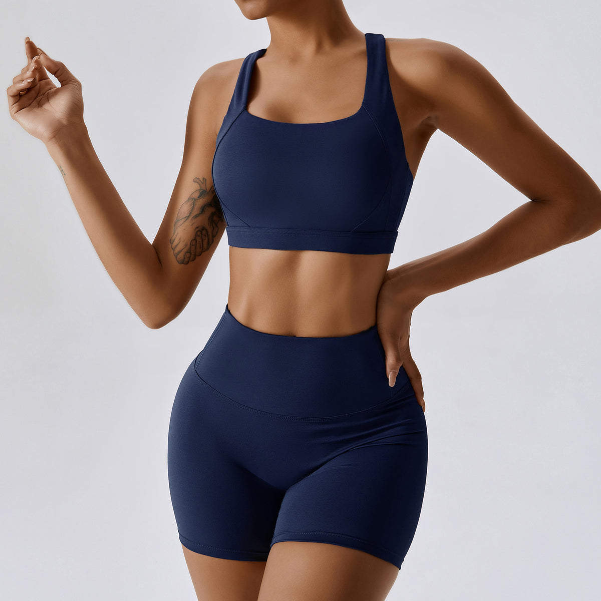 Pro-Sculpt Ribbed Seamless Fitness Set - 2 Piece Yoga Kit