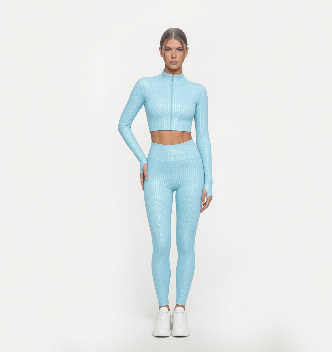 Pro-Sculpt Seamless Long-Sleeve Fitness Set