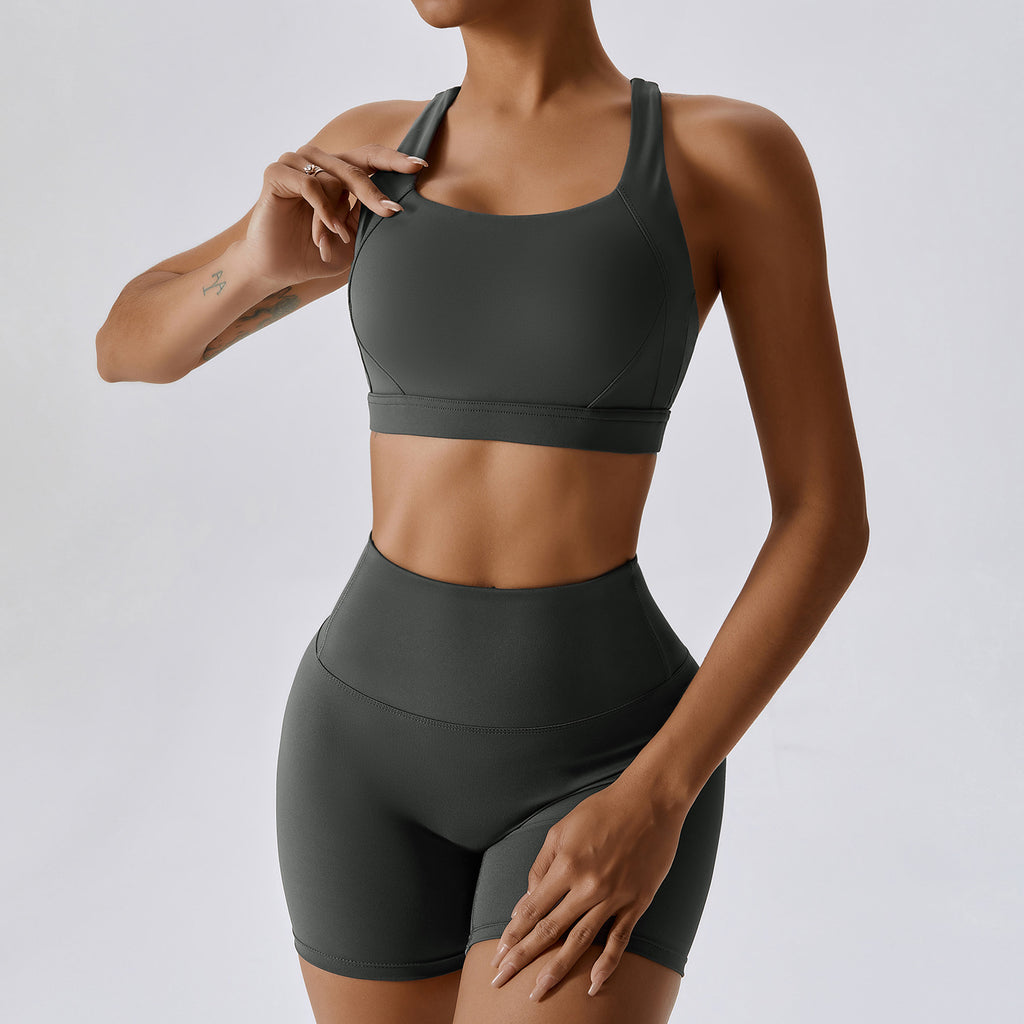 Pro-Sculpt Ribbed Seamless Fitness Set - 2 Piece Yoga Kit