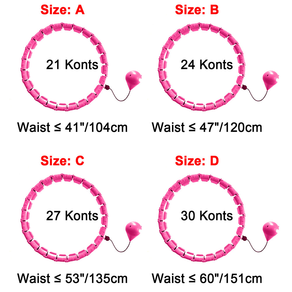Smart Weighted Hula Hoop - Non-Drop Adjustable Fitness Ring