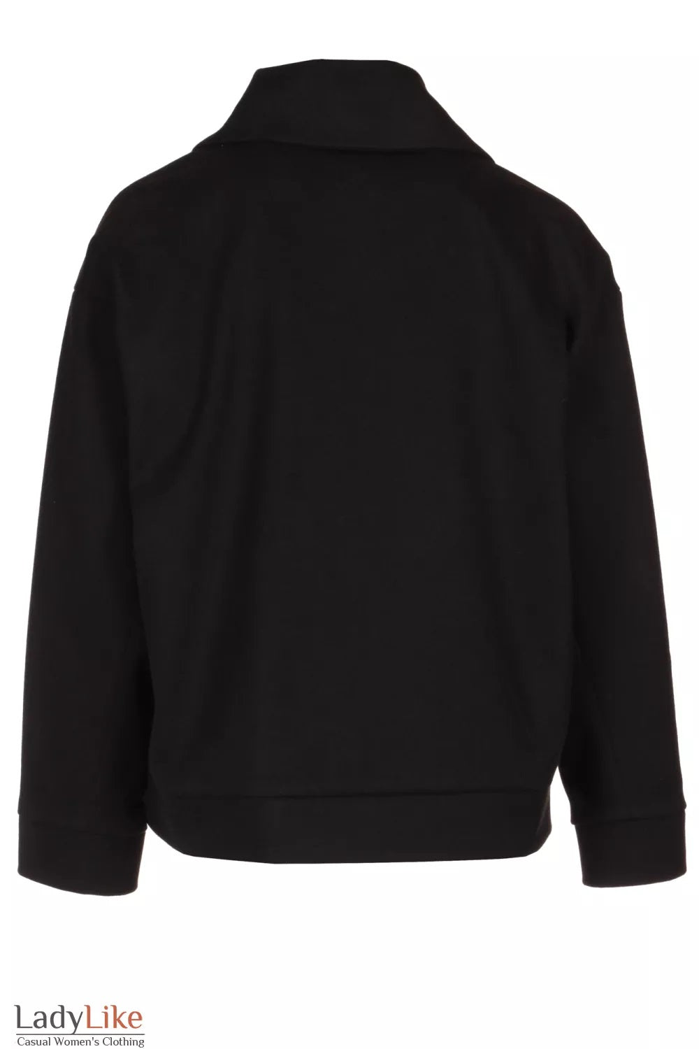 Premium Wool-Cashmere Moto Coat - Short Asymmetrical Zipper Jacket