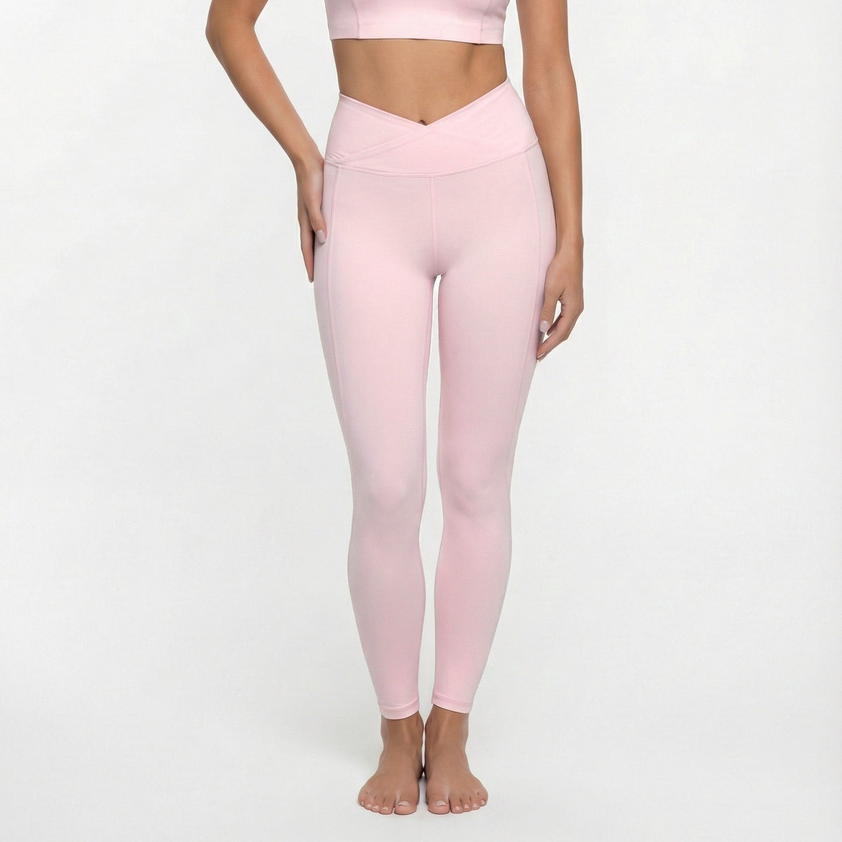 Aesthetic Scalloped Seamless Fitness Set - 2 Piece Yoga Kit