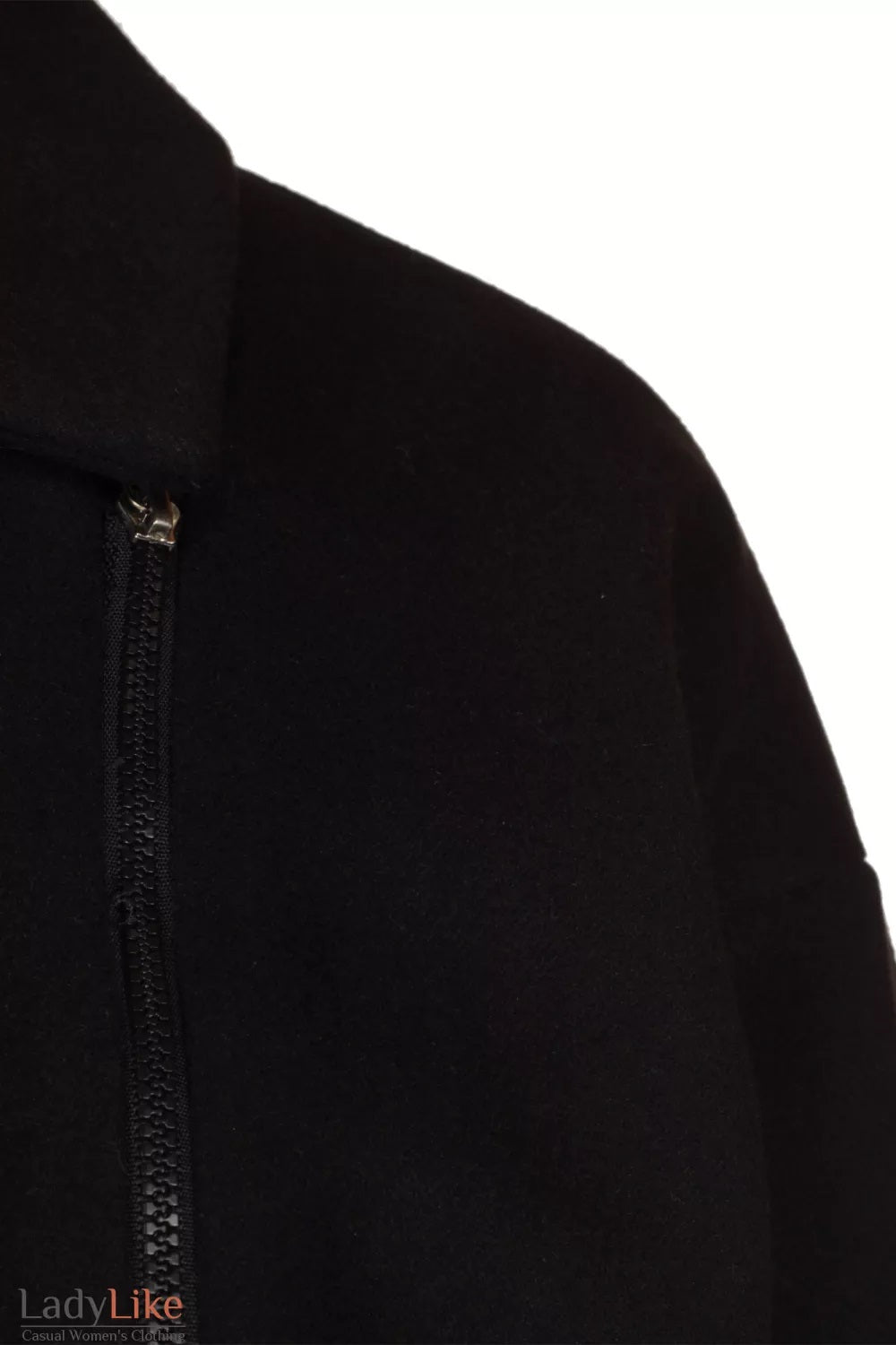 Premium Wool-Cashmere Moto Coat - Short Asymmetrical Zipper Jacket