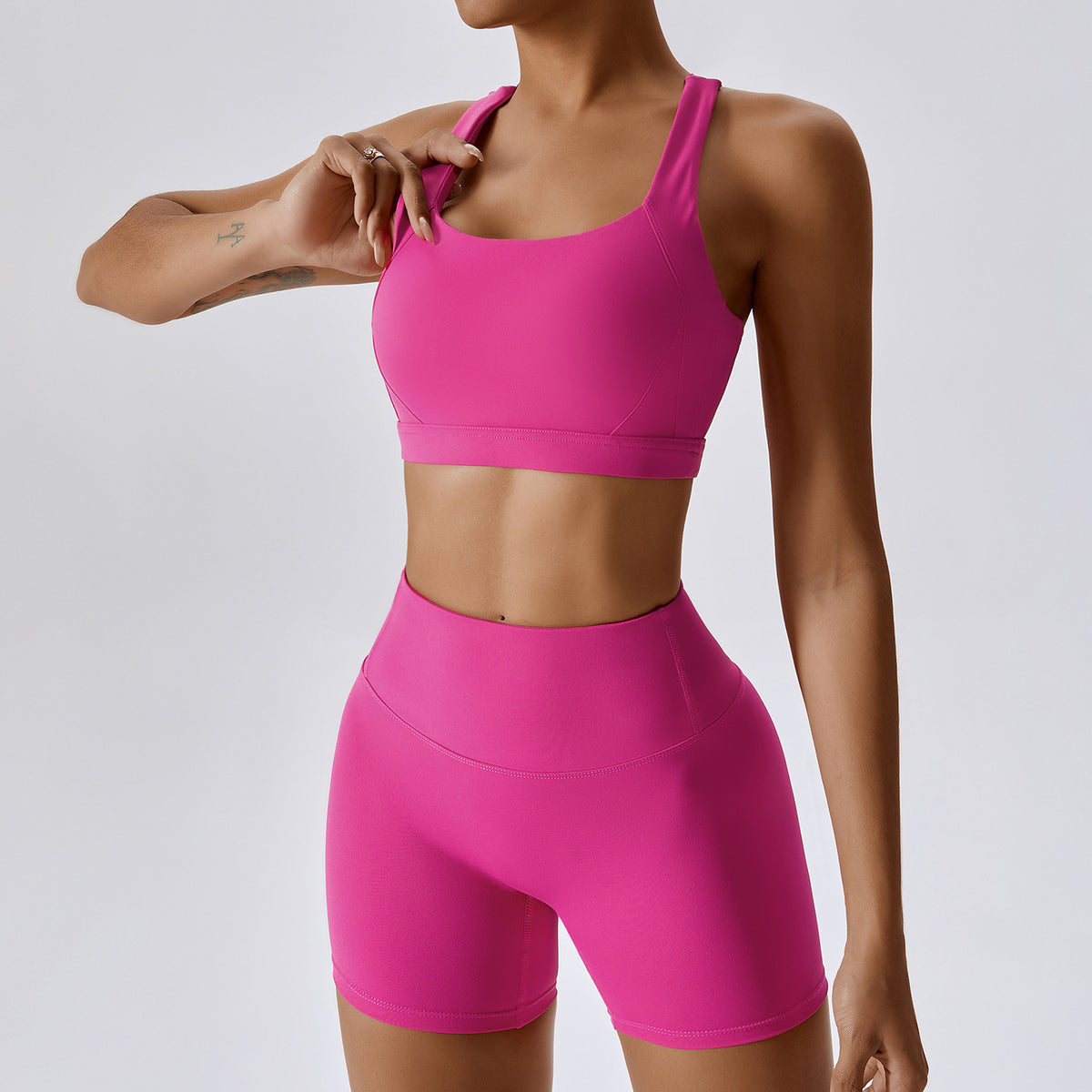 Pro-Sculpt Ribbed Seamless Fitness Set - 2 Piece Yoga Kit