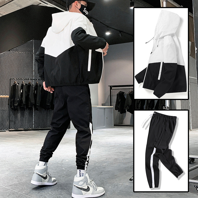 Pro-Cut Color-Block Sportswear Tracksuit - 2 Piece Set