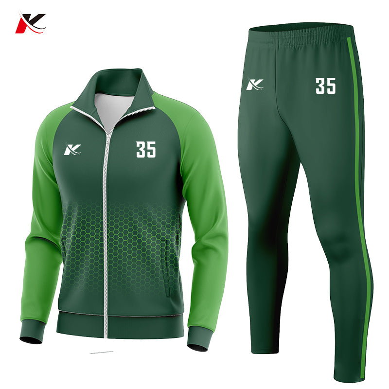 CRKE Pro Club Men's Soccer Tracksuit - Athletic Zip Kit