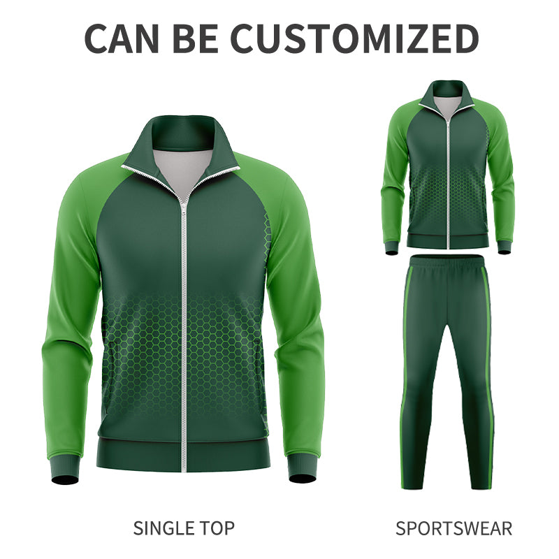 CRKE Pro Club Men's Soccer Tracksuit - Athletic Zip Kit