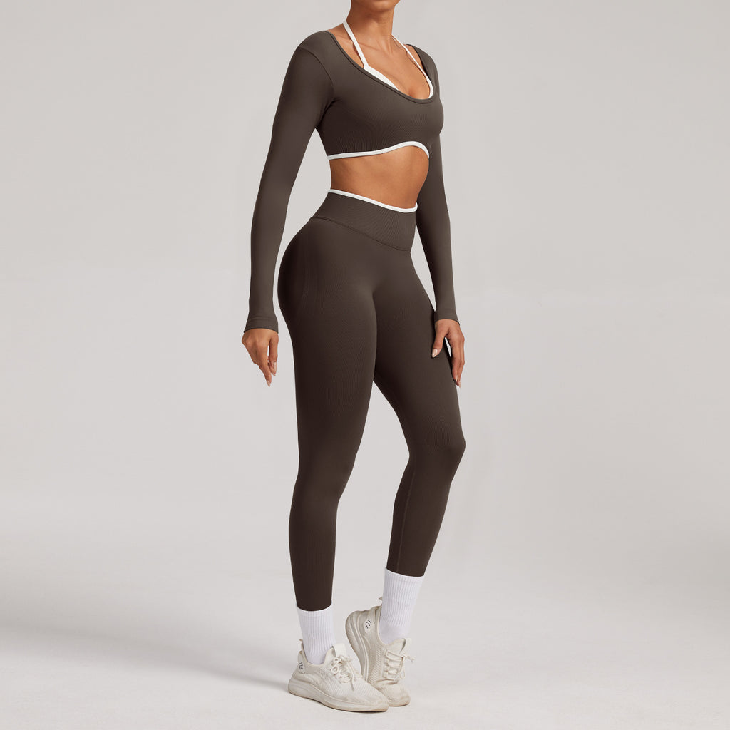 Pro-Ribbed Seamless 2-Piece Fitness Set