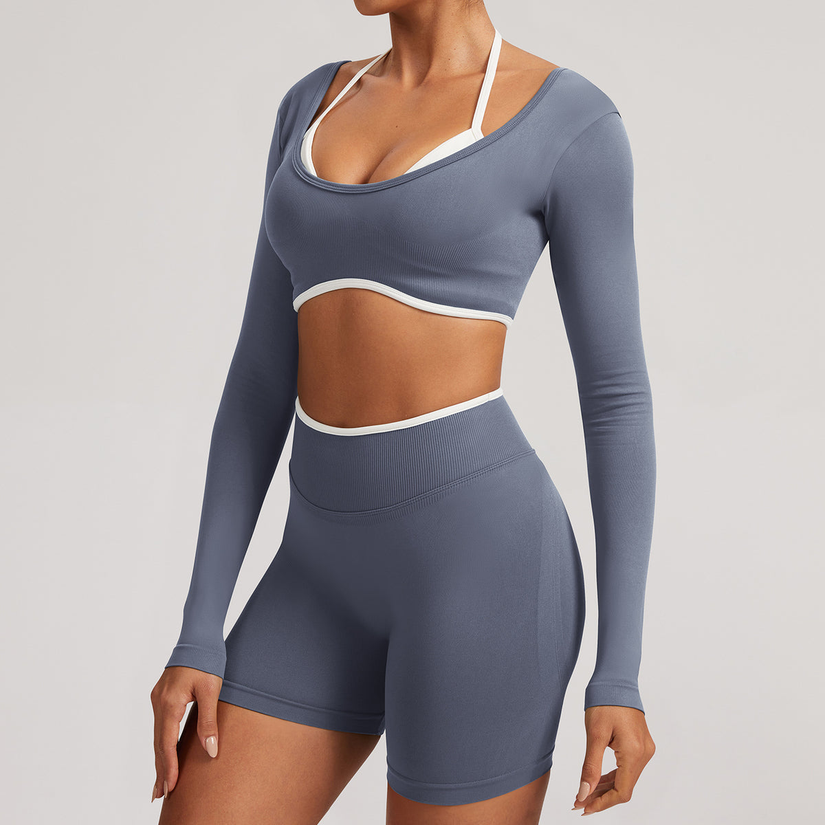 Pro-Ribbed Seamless 2-Piece Fitness Set