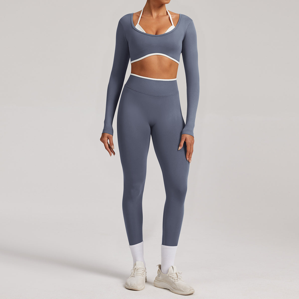 Pro-Ribbed Seamless 2-Piece Fitness Set