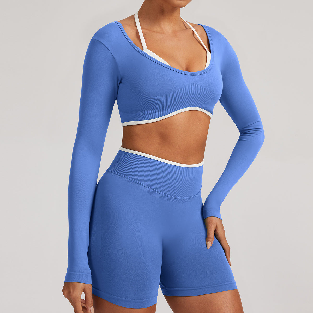 Pro-Ribbed Seamless 2-Piece Fitness Set
