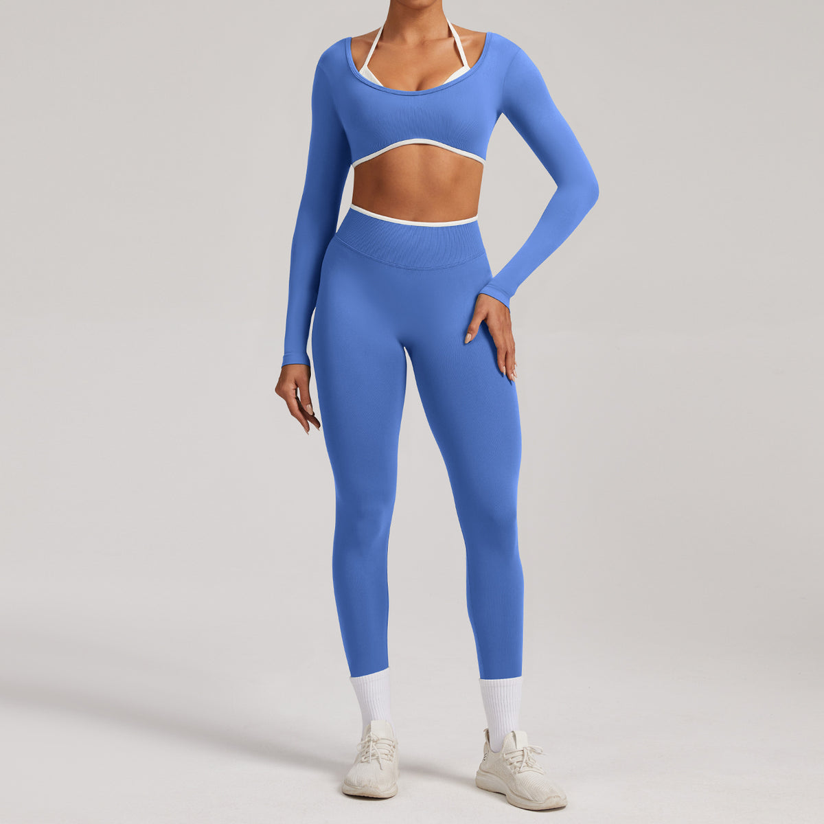 Pro-Ribbed Seamless 2-Piece Fitness Set