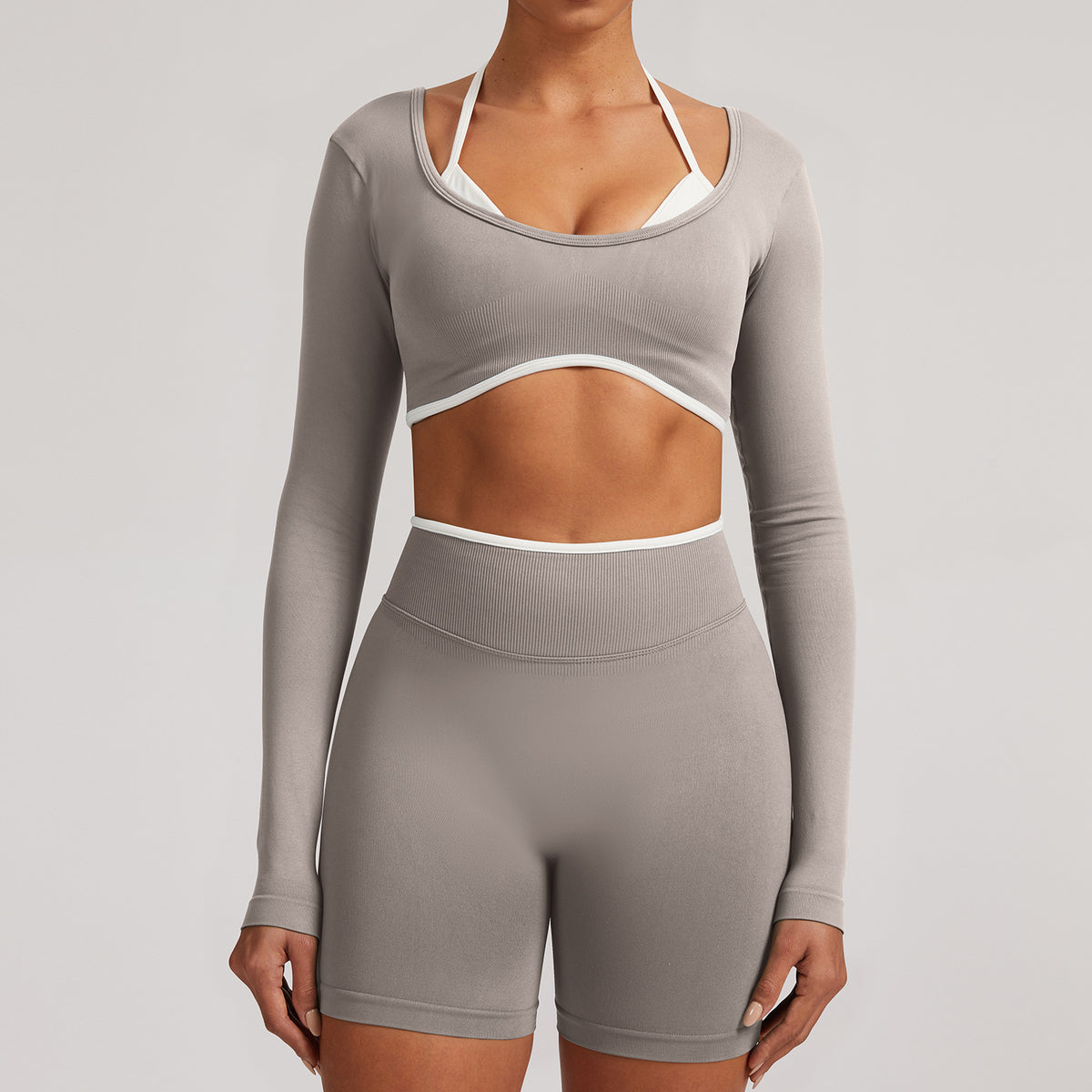 Pro-Ribbed Seamless 2-Piece Fitness Set