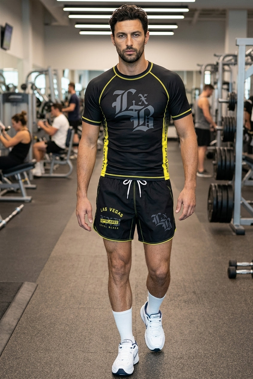 Level Black Pro Combat Men's Training Set - Gym Kit