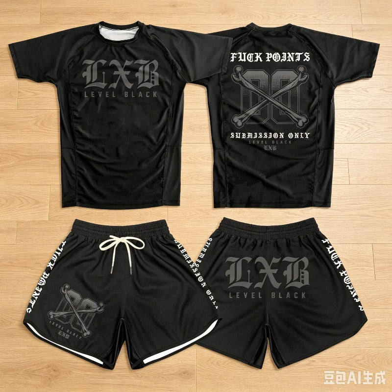 Level Black Pro Combat Men's Training Set - Gym Kit
