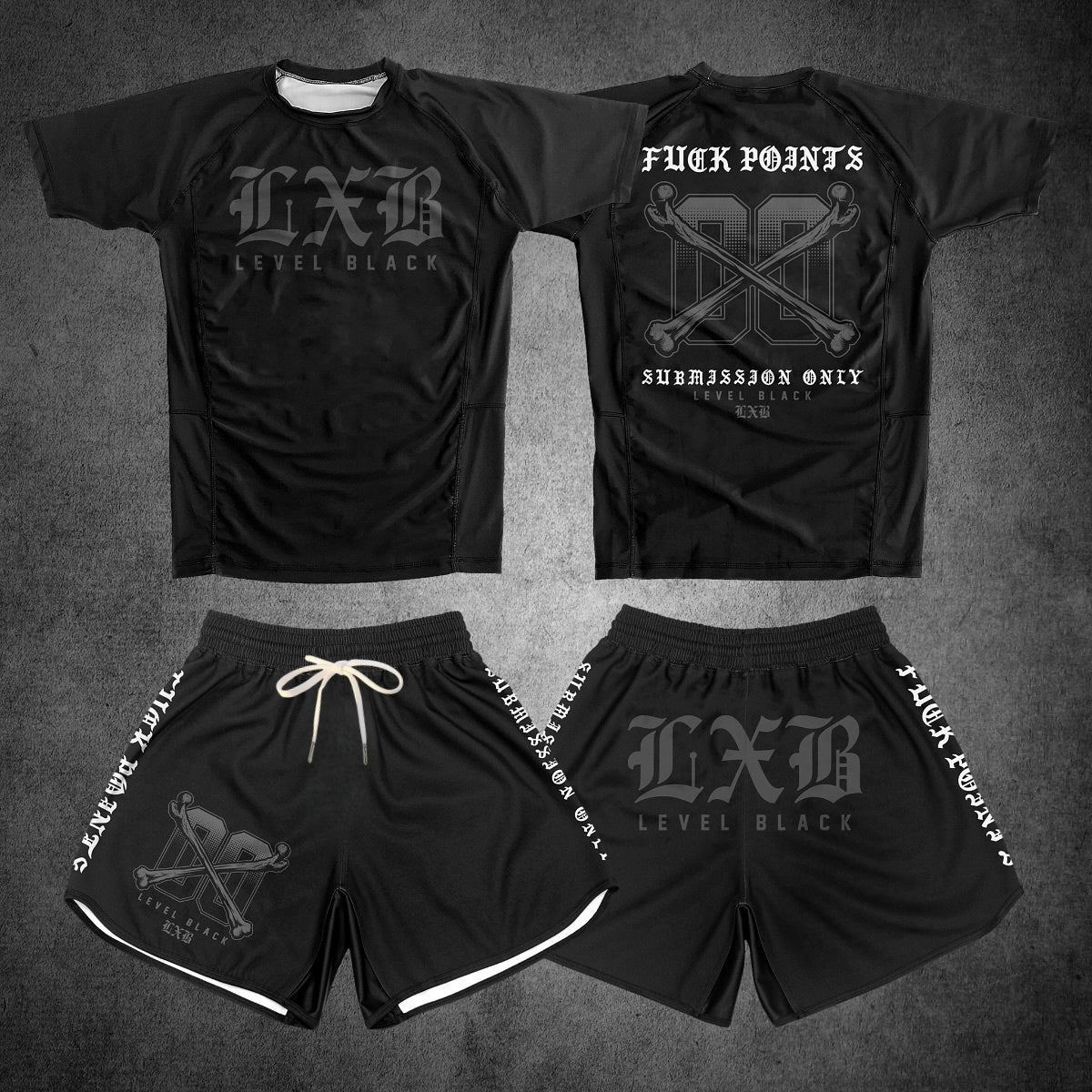 Level Black Pro Combat Men's Training Set - Gym Kit