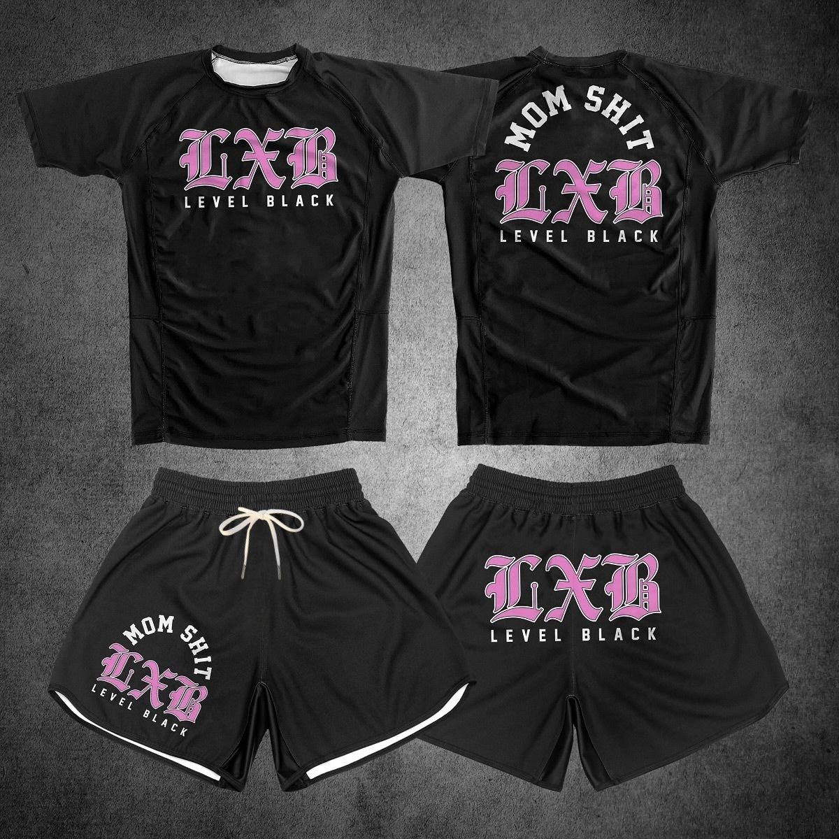 Level Black Pro Combat Men's Training Set - Gym Kit