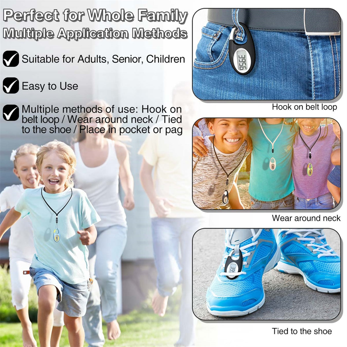 Pro-Walk Mini 3D Pocket Pedometer