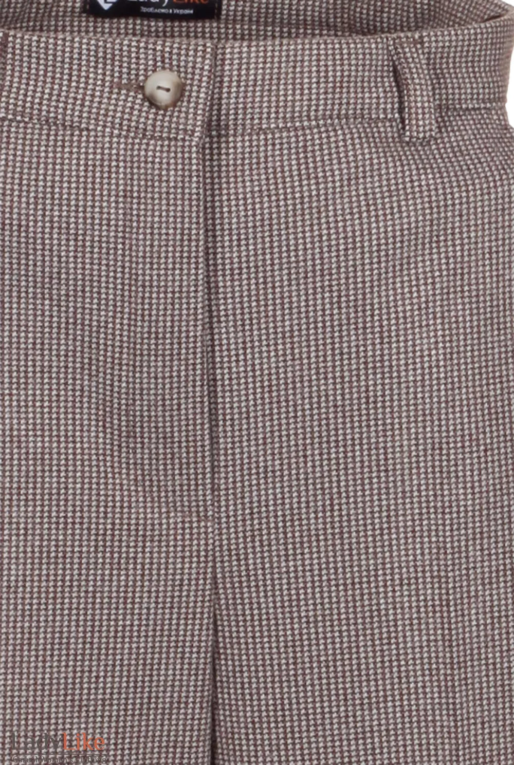 Premium High-Waisted Wool Trousers - Warm Tailored Wide-Leg Pants in Micro-Houndstooth