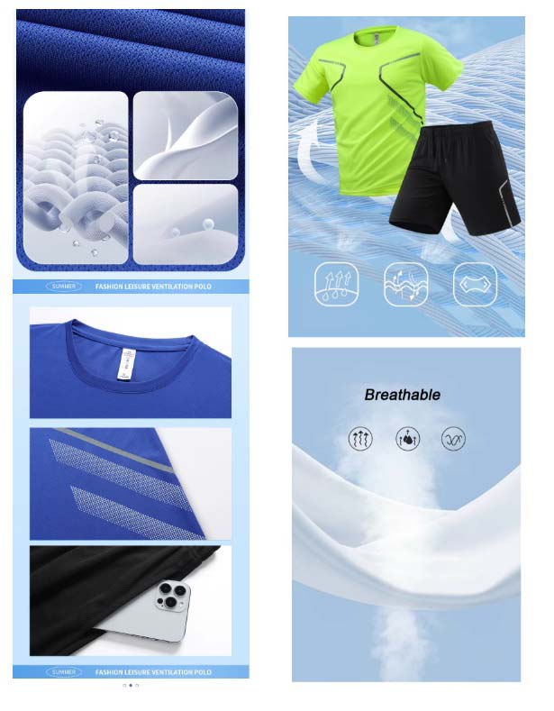 Pro-Breeze Men's Quick-Dry Athletic Set - Summer Gym Kit