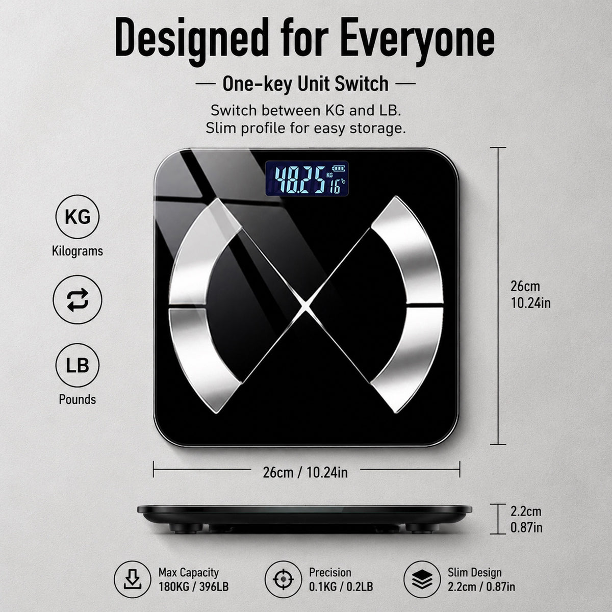 Pro-Armor 6mm Smart Fitness Scale