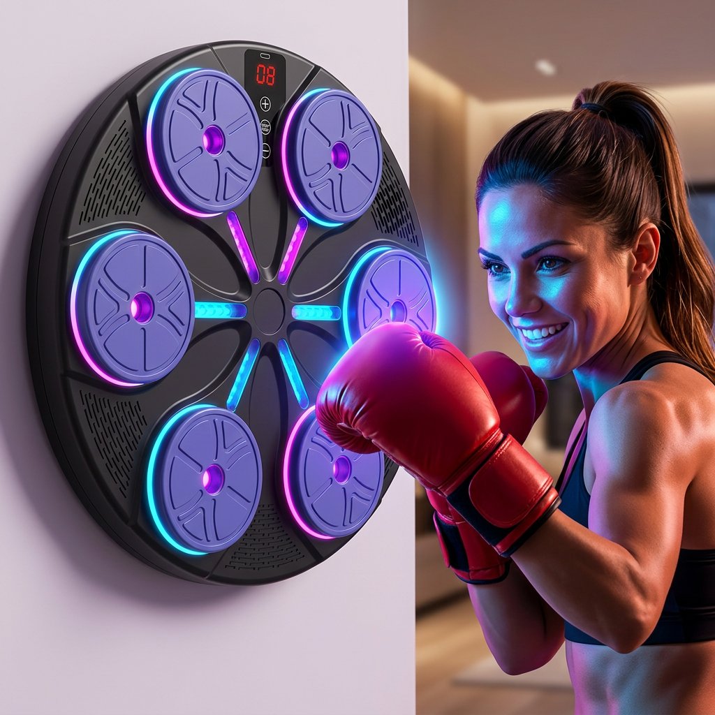 Smart Music Boxing Machine - Bluetooth Wall Mounted Target