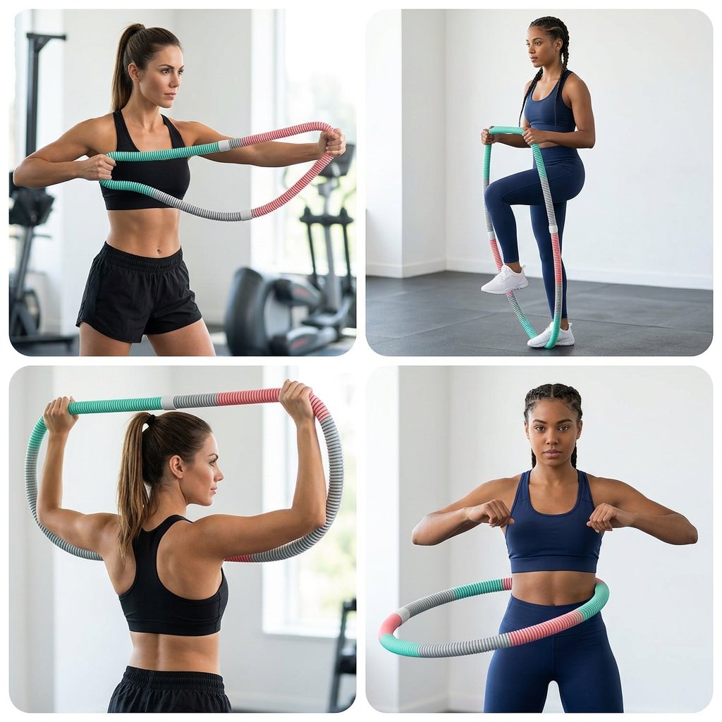 Flexible Spring Steel Weighted Hula Hoop