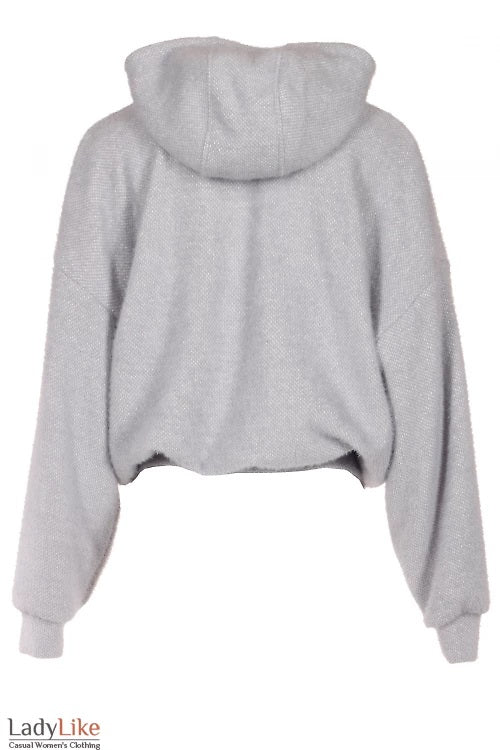 Oversized Hooded Knit Jacket