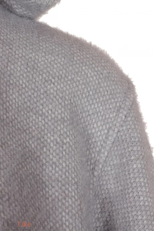Oversized Hooded Knit Jacket
