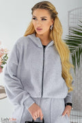 Oversized Hooded Knit Jacket